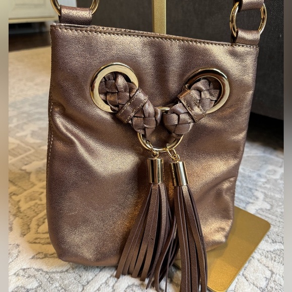 Michael Kors Bronze crossbody with gold hardware - Picture 1 of 15